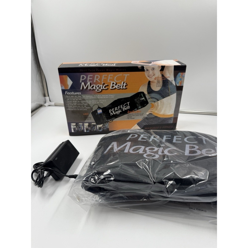 Belt Massager Perfect Magic‎ Belt Dual Twin Power Magic Motion Massage Fitness